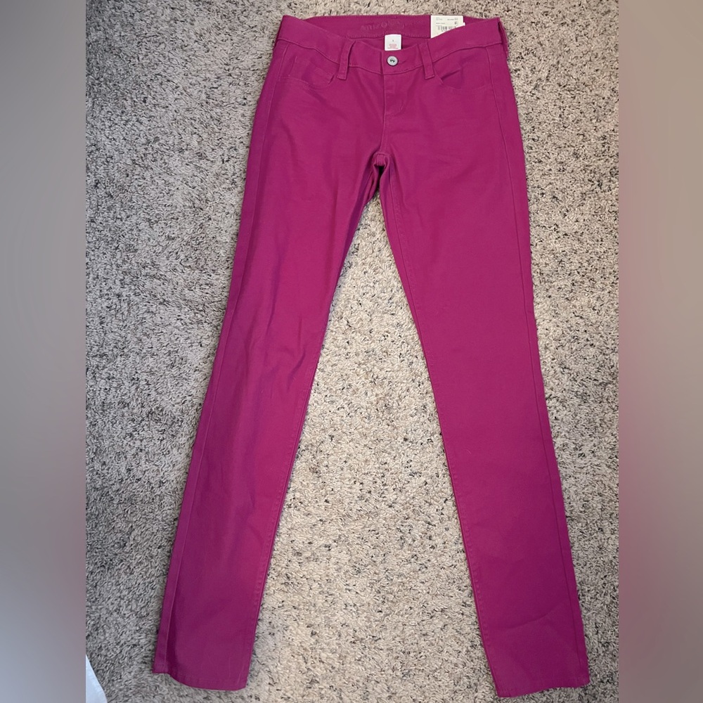New! Arizona super skinny jeans, color, berry fusion size 3